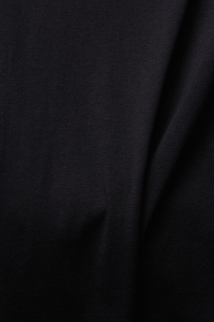 Set van twee: basic T-shirt, mix met biologisch katoen, BLACK, detail image number 5