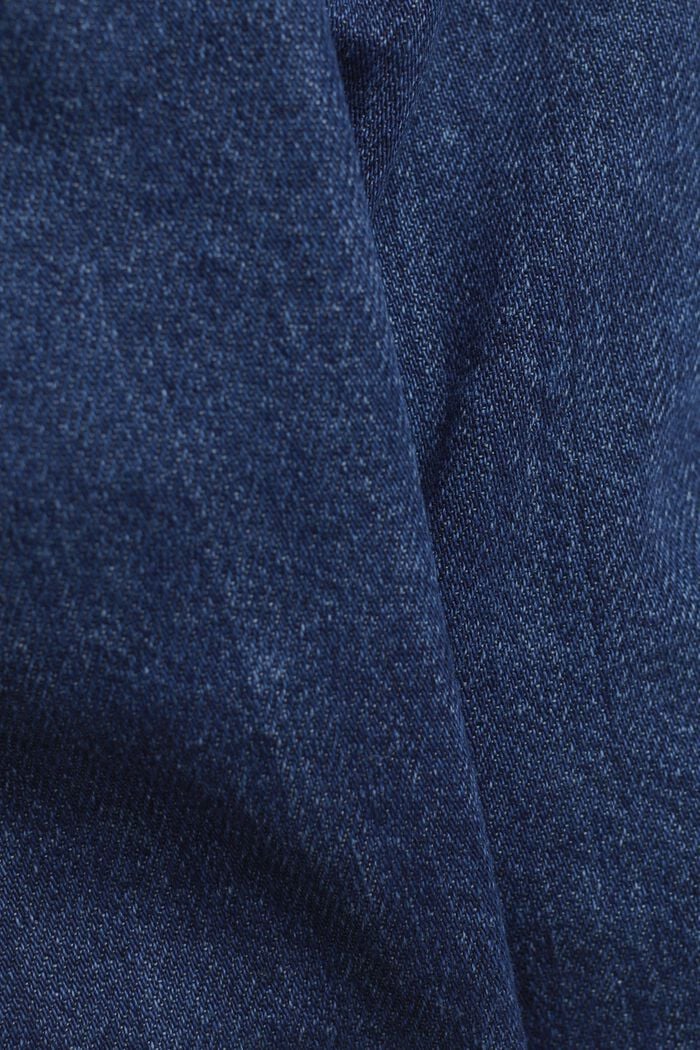 Short en jean à cordon de serrage, BLUE DARK WASHED, detail image number 5