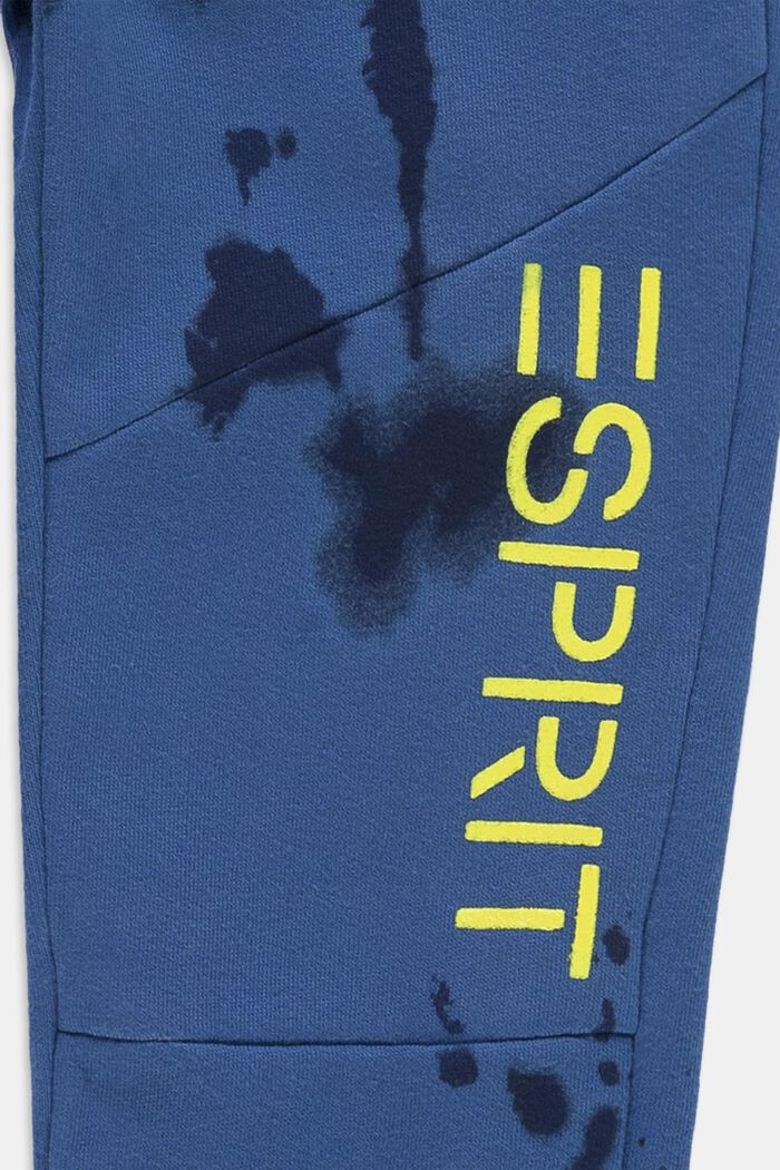Joggingbroek met tie-dye, BLUE, detail image number 1