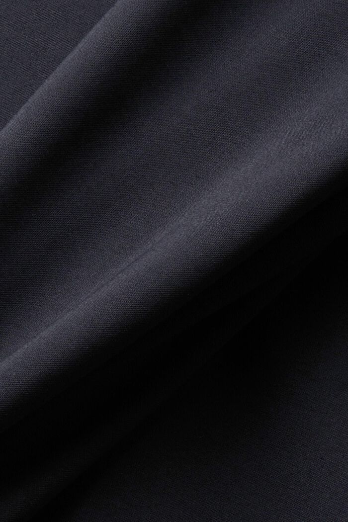 Single-breasted colbert van piqué-jersey, BLACK, detail image number 4