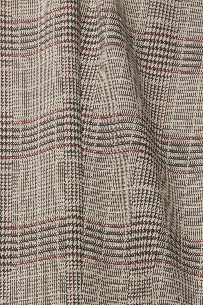 PRINCE OF WALES CHECK mix & match broek met uitlopende pijpen, BEIGE, detail image number 5