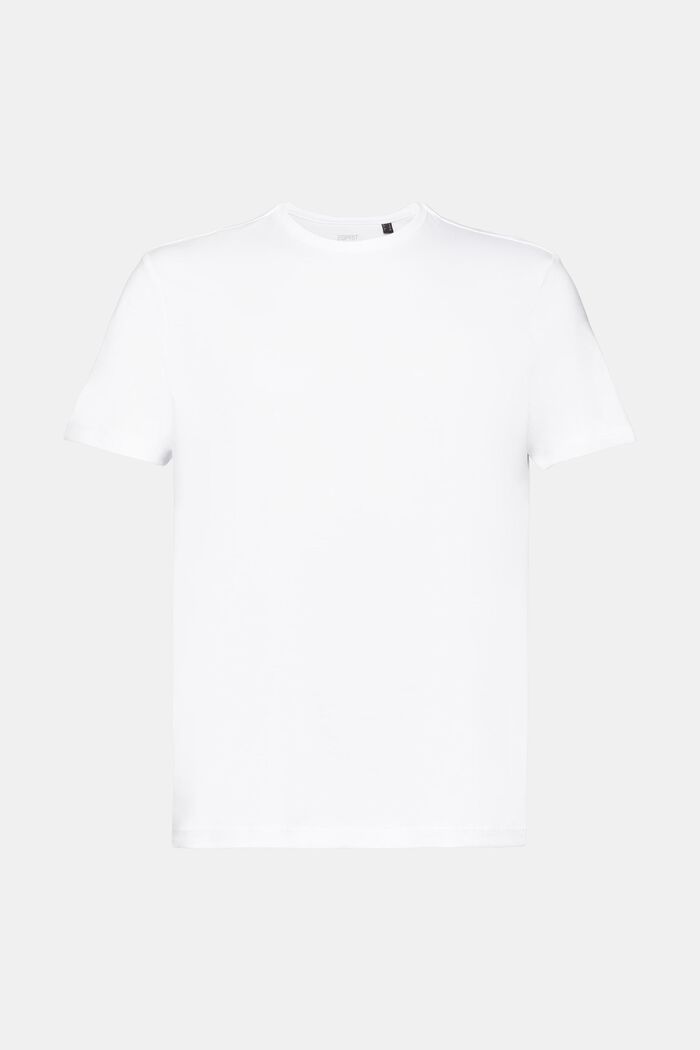 Slim fit T-shirt van pimakatoen, WHITE, detail image number 7