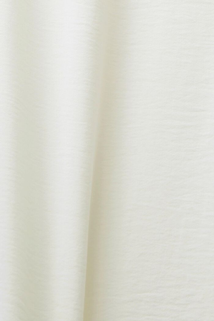 Crêpe blouse met elastische mouwboorden, OFF WHITE, detail image number 5
