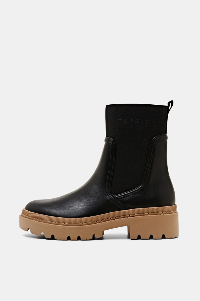 Veganistisch: Chelsea boots van imitatieleer, BLACK, detail image number 0