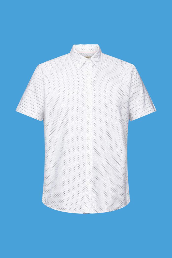 Buttondown-overhemd met print, WHITE, detail image number 7