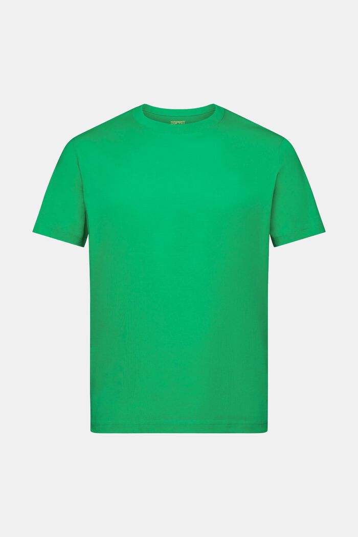 T-shirt van jersey met ronde hals, NEW GREEN, detail image number 6