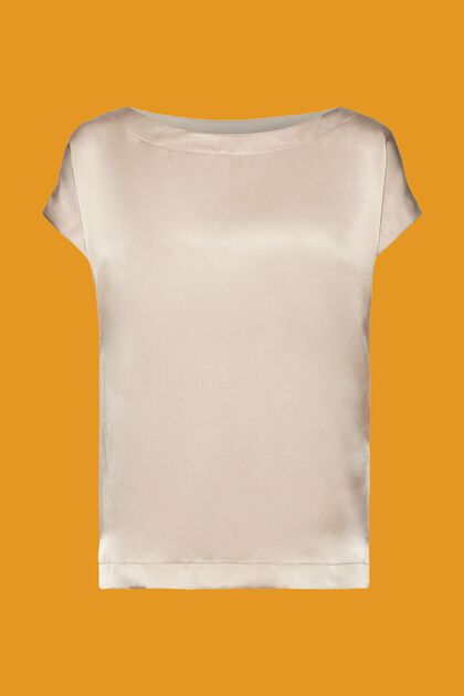 T-shirt van een materiaalmix, LENZING™ ECOVERO™