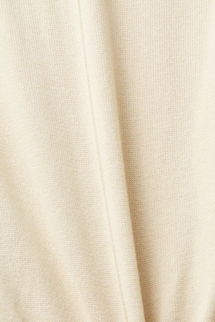 Robe molletonnée à capuche, CREAM BEIGE, detail image number 6