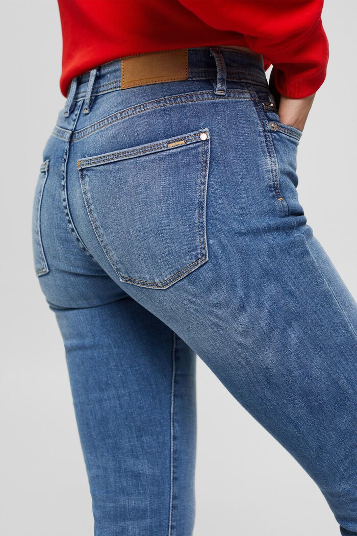 Low-rise stretchjeans, BLUE MEDIUM WASHED, detail image number 5