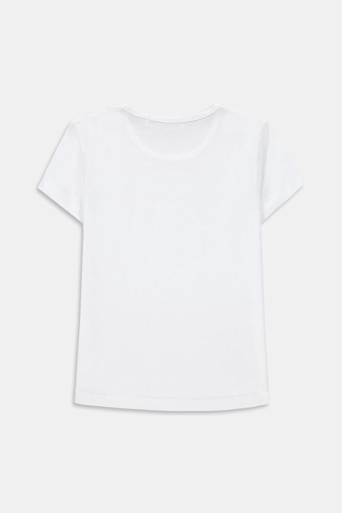 T-shirt à imprimé, coton stretch, WHITE, detail image number 1