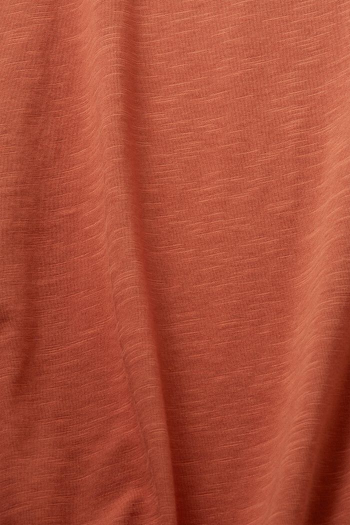 Jersey longsleeve, 100% katoen, TERRACOTTA, detail image number 5