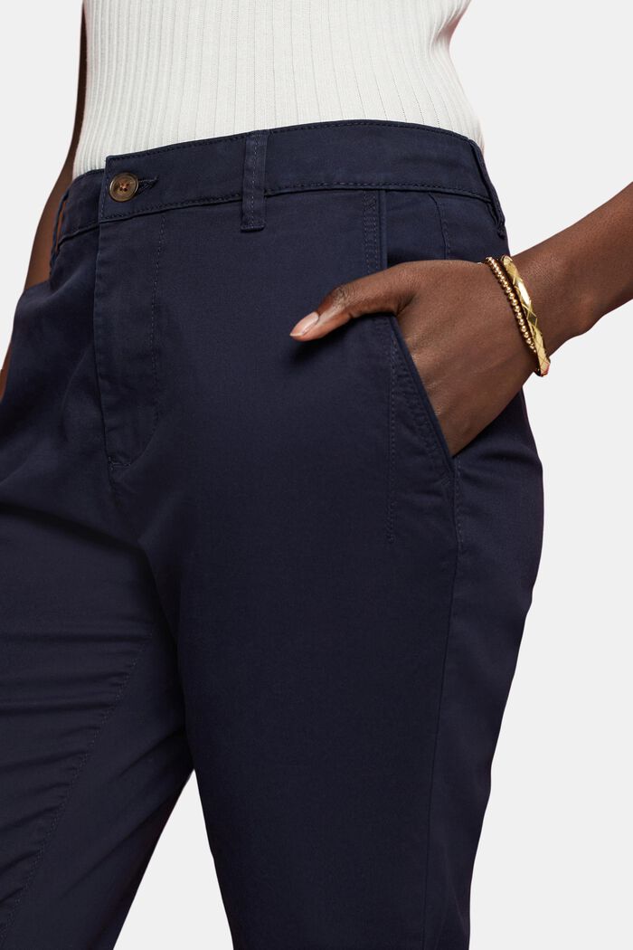 Chino en coton stretch, NAVY, detail image number 2