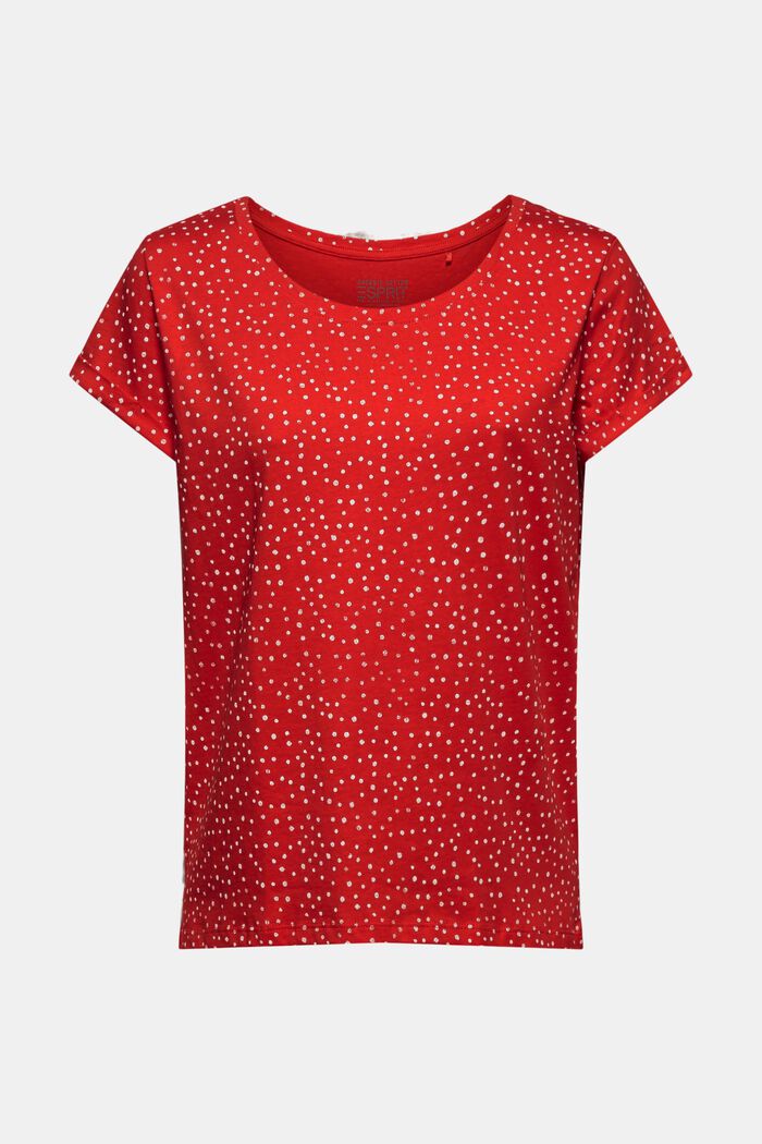 T-shirt met print, 100% organic cotton, RED, detail image number 6