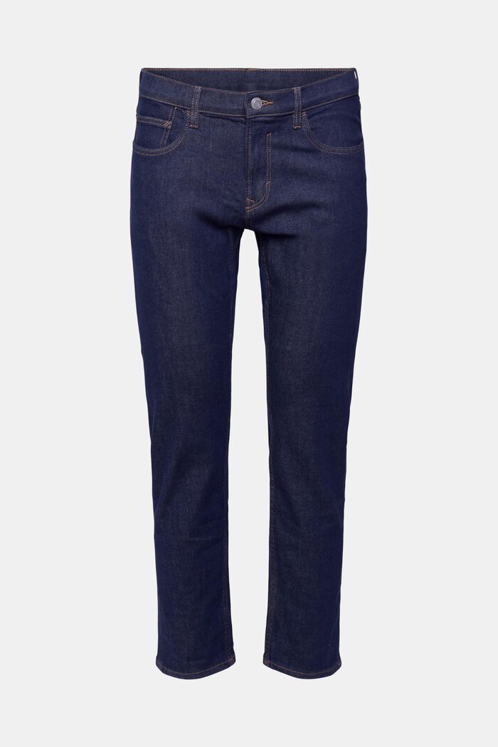 Slim fit-jeans met stretch, BLUE RINSE, detail image number 7