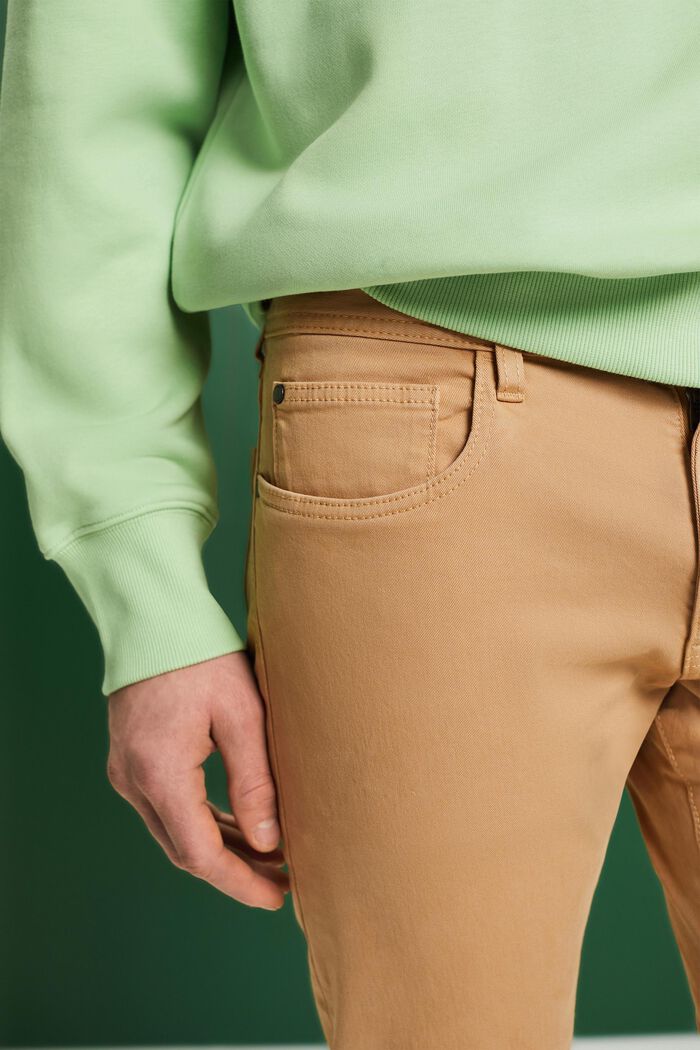 Pantalon de coupe Slim Fit, coton biologique, BEIGE, detail image number 2