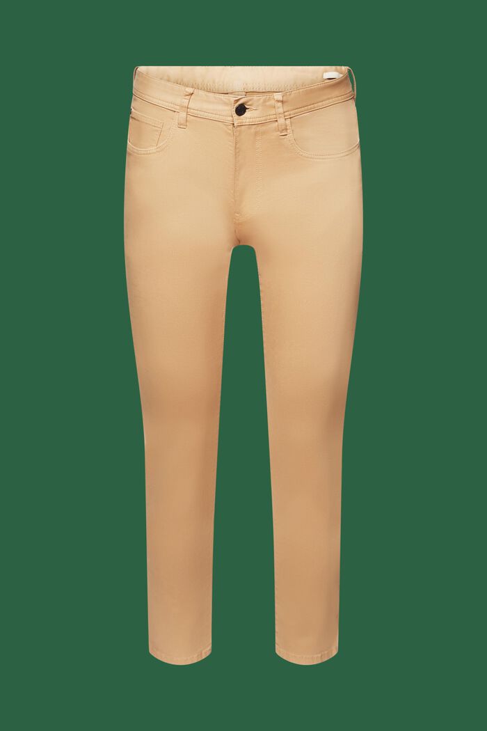 Pantalon de coupe Slim Fit, coton biologique, BEIGE, detail image number 7