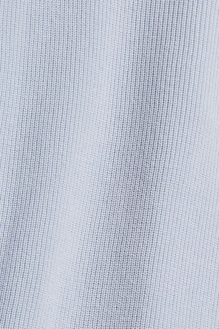 Sweat à capuche en maille 100 % coton, LIGHT BLUE, detail image number 4