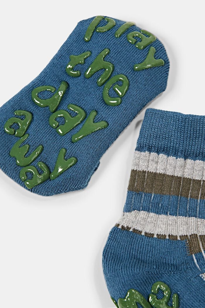 Stroeve sokken van een mix met biologisch katoen