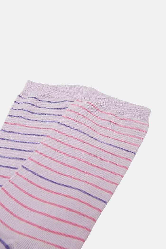 Set van 2 paar gestreepte sokken, organic cotton, ANEMONE, detail image number 1