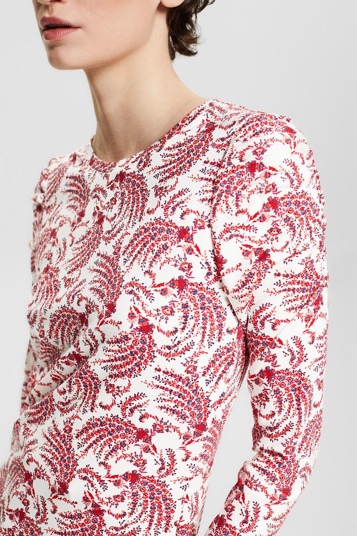 T-shirt à motif floral, coton biologique