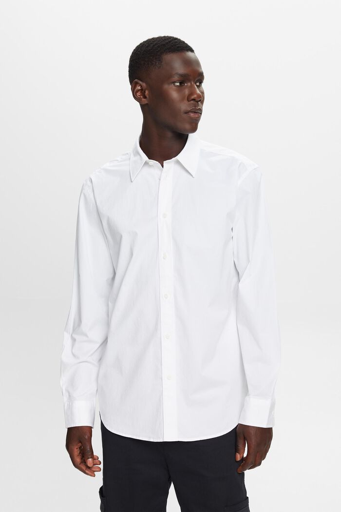 Chemise à col boutonné, WHITE, detail image number 1