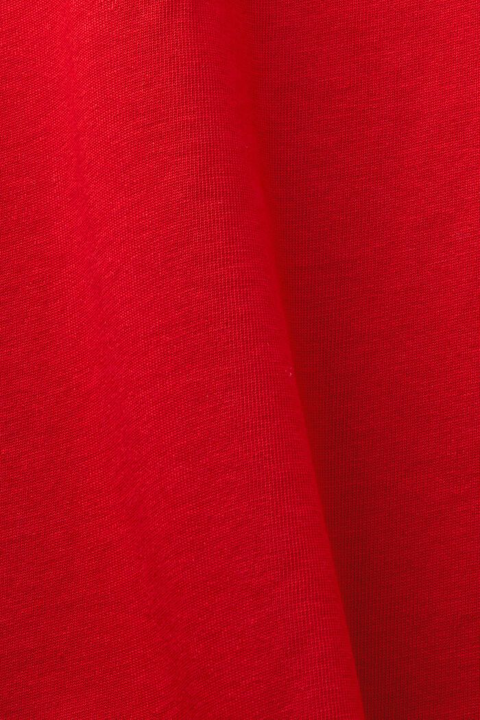 Uniseks T-shirt van katoen-jersey met logo, RED, detail image number 7