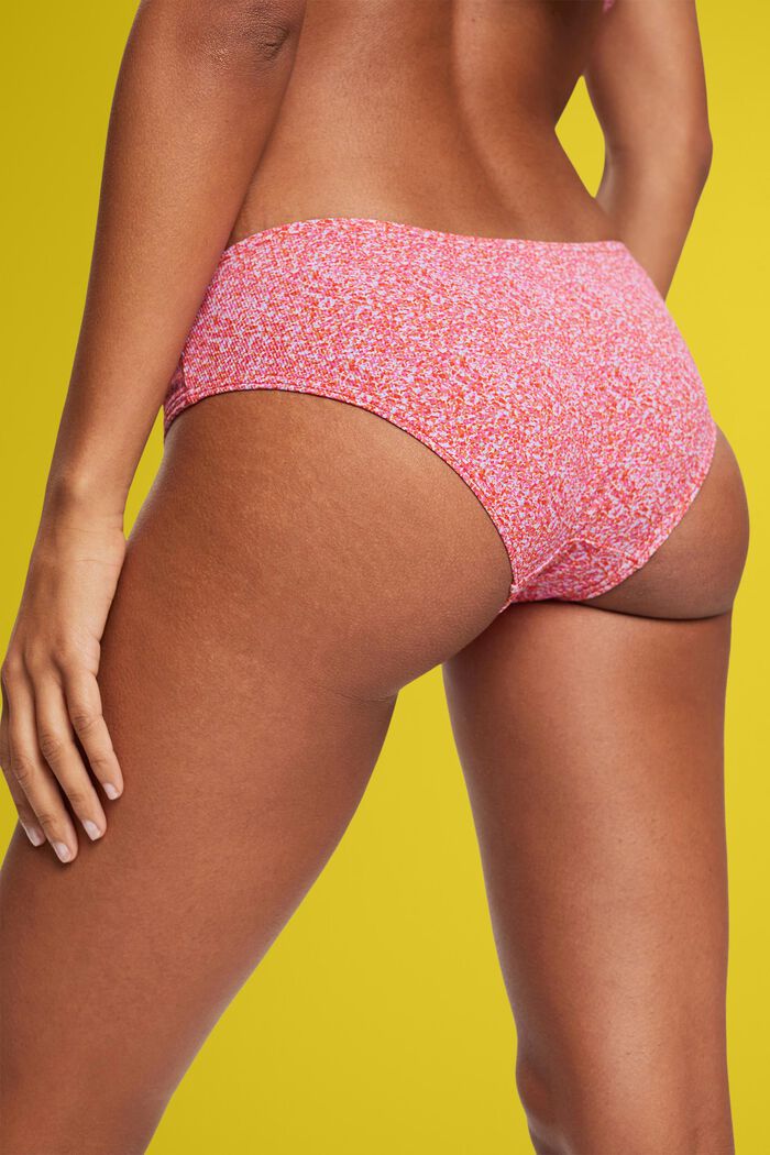 Bas de bikini taille basse à imprimé all-over, PINK, detail image number 3