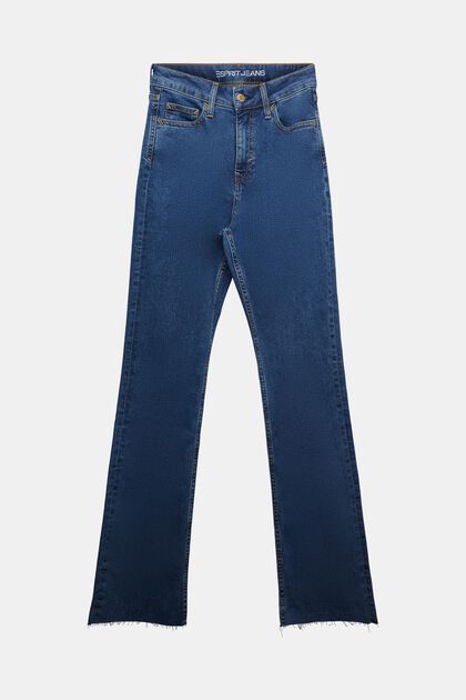 Ultra high-rise bootcut jeans