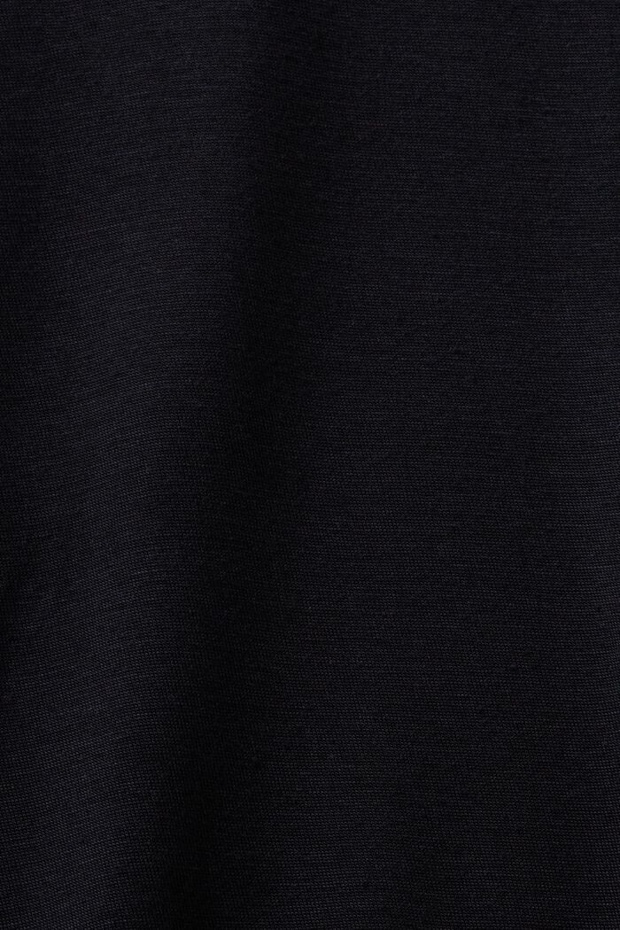 T-shirt à manches longues et col roulé, TENCEL™, BLACK, detail image number 5