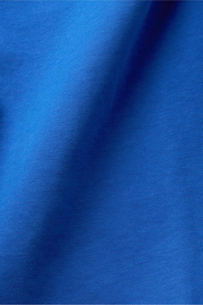 Sweatshirt met ritszakken, BRIGHT BLUE, detail image number 5