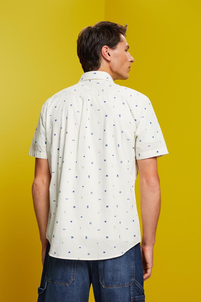 Chemise à manches courtes animée d’un motif, 100 % coton, ICE, detail image number 3
