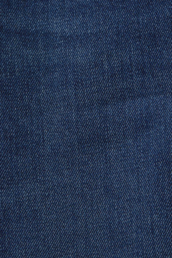Klassieke high rise jeans met retrolook, BLUE DARK WASHED, detail image number 5