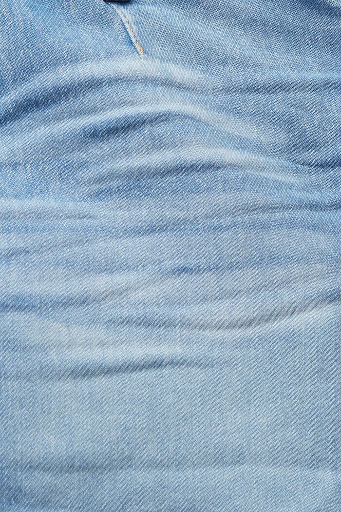 Short court en jean doté d'un cordon de serrage, BLUE LIGHT WASHED, detail image number 4