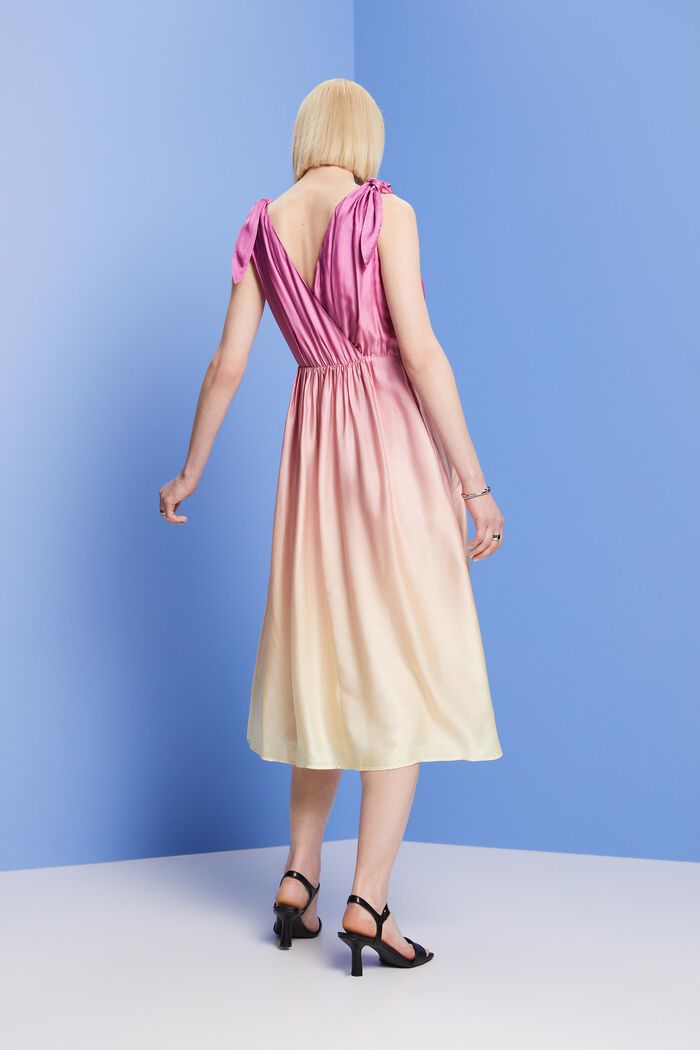 Midi-jurk met motief, PASTEL YELLOW, detail image number 3