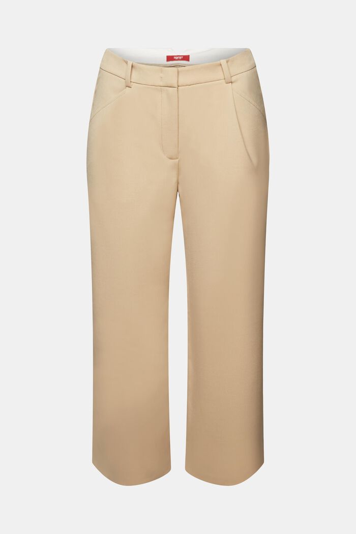 Jupe-culotte taille haute à pinces, SAND, detail image number 7