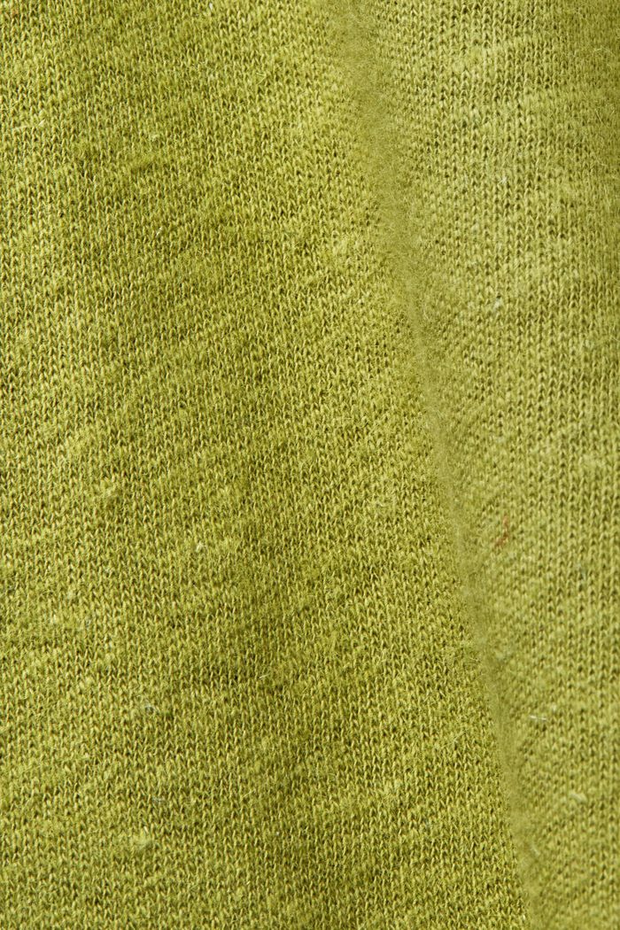 Débardeur doux en mélange de lin et de coton, PISTACHIO GREEN, detail image number 5
