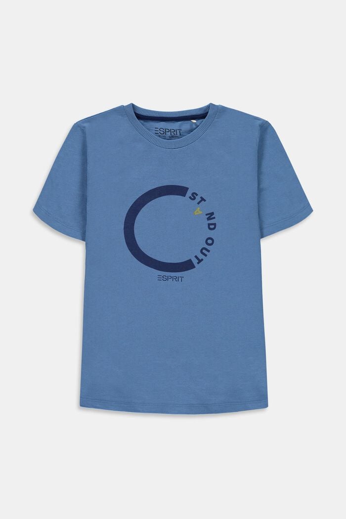 T-shirt à imprimé, 100 % coton, LIGHT BLUE, overview