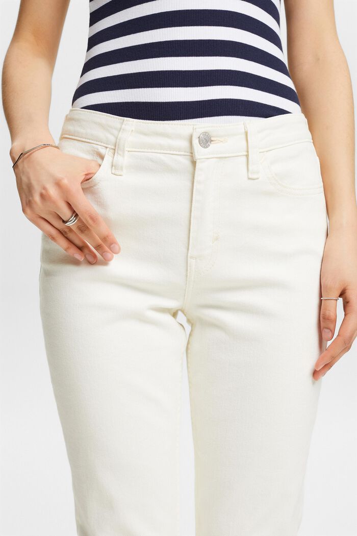 High-rise spijkerbroek Bootcut, OFF WHITE, detail image number 4