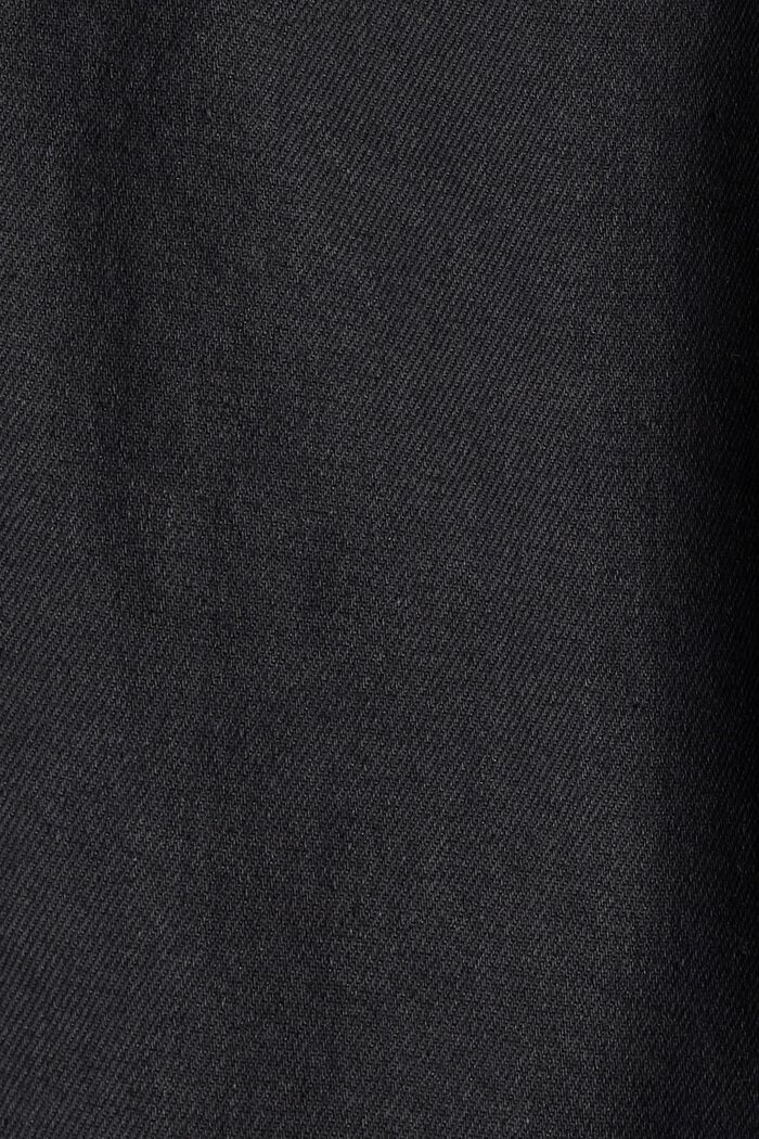 Jean Flared enduit, coton biologique mélangé, BLUE BLACK, detail image number 4