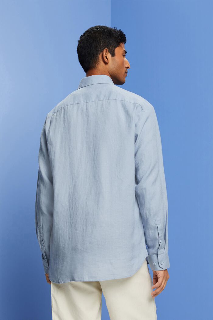 Linnen overhemd, LIGHT BLUE LAVENDER, detail image number 3