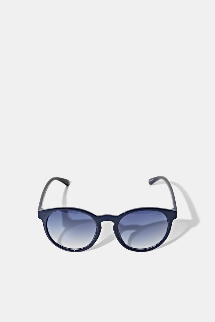 Ronde zonnebril in retrostijl, NAVY BLUE, detail image number 4