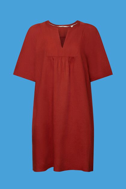 Mini-robe, mélange de coton et de lin