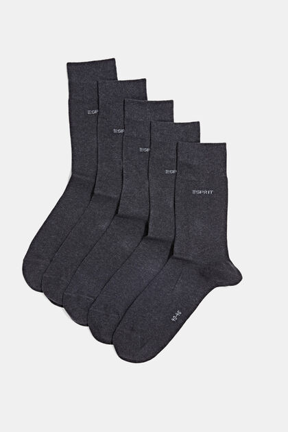 5 paires de chaussettes, coton bio mélangé