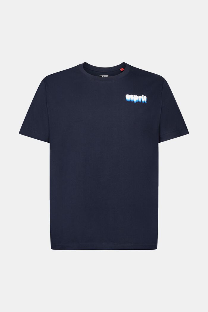 Jersey T-shirt met print, 100% katoen, NAVY, detail image number 6