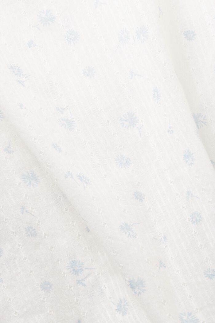 Dobby blouse met bloemenprint, OFF WHITE, detail image number 5