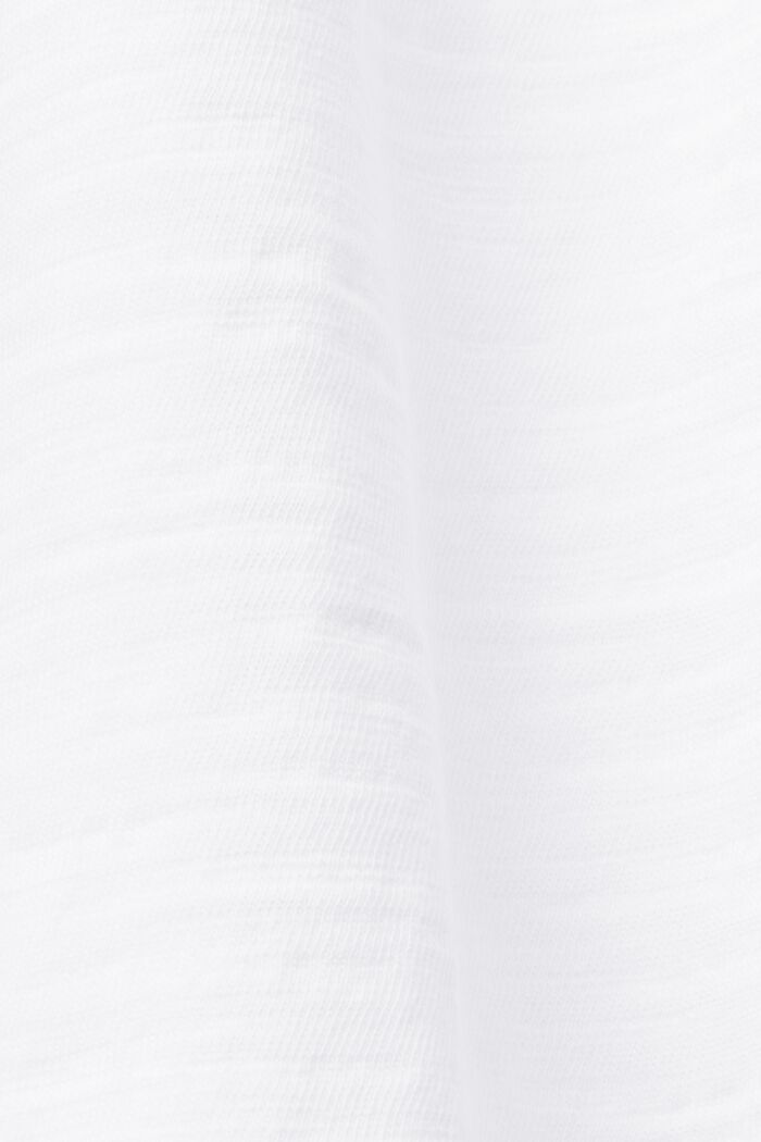 T-shirt met broderie en pofmouwen, WHITE, detail image number 6