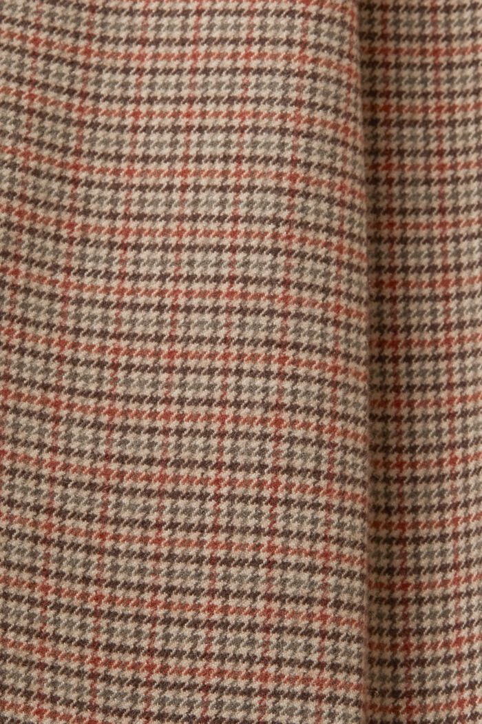 Pied-de-poule broek met hoge taille, CARAMEL, detail image number 5
