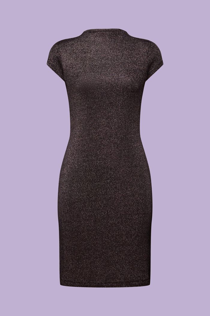 Metallic knitwear mini-jurk, BLACK, detail image number 7