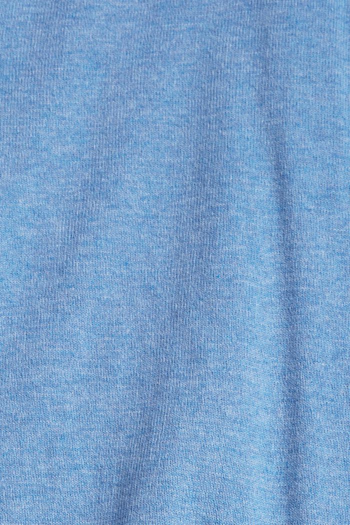 Fijngebreide trui van 100% katoen, LIGHT BLUE LAVENDER, detail image number 1