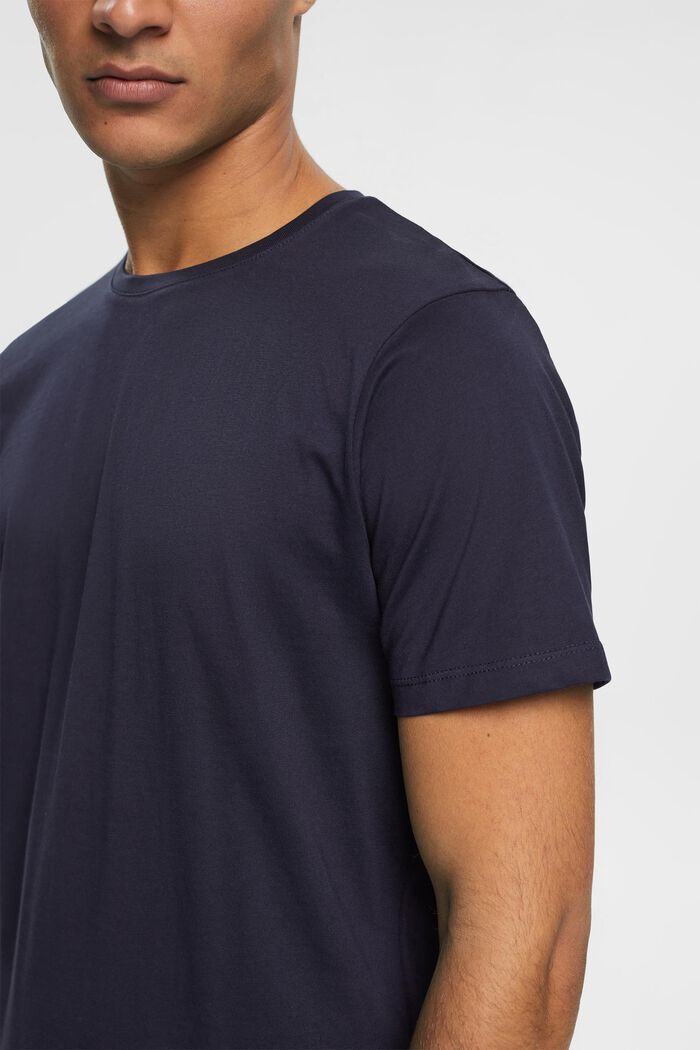 Jersey T-shirt, 100% katoen, NAVY, detail image number 0